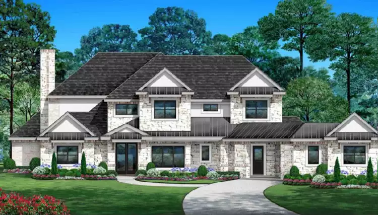 image of 4001 - 4500 square feet house plan 4988